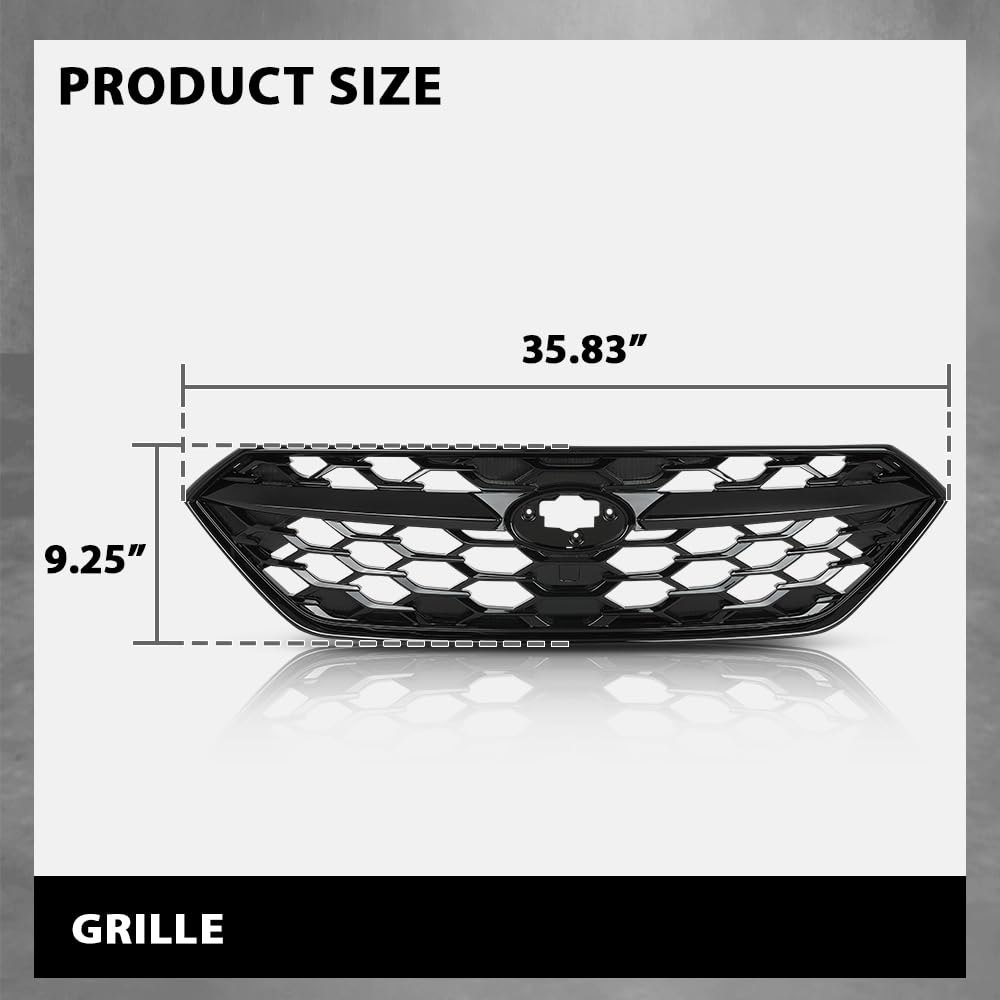 G-PLUS Front Grille Black Compatible with Subaru WRX 2022-2023 91121VC200, SU1200198