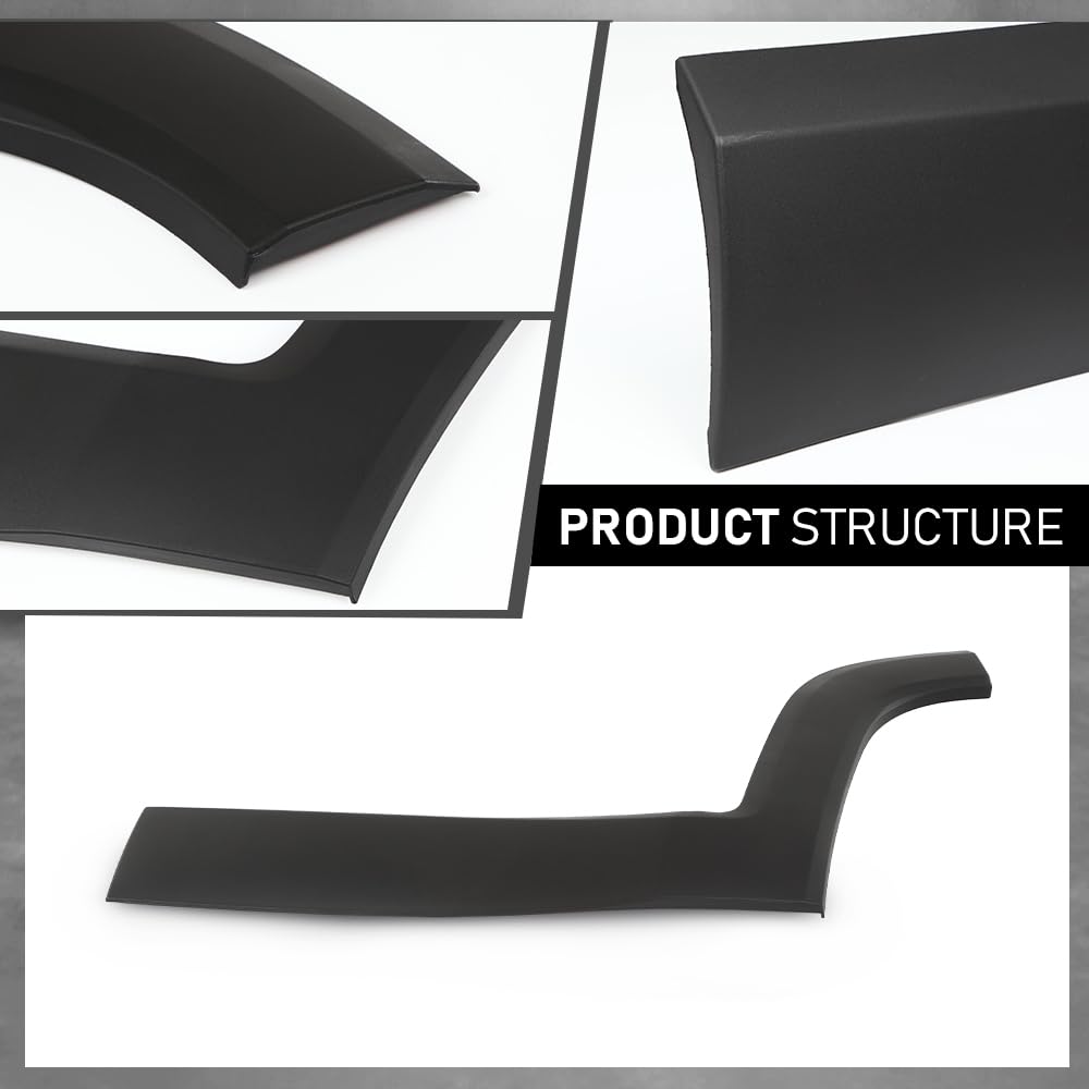G-PLUS Rear Left Driver Side Door Molding Fender Flare Trim Compatible with Jeep Renegade 2015-2021 Wheel Opening Molding Arch Trim 5VX87LXHAA, CH1504109 Black