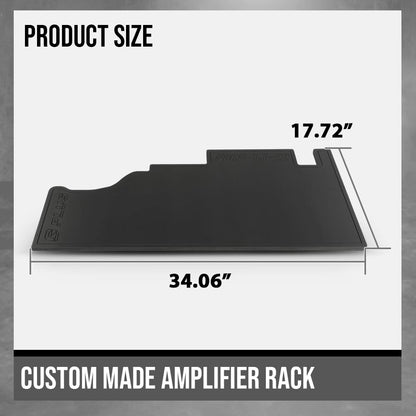 G-PLUS Custom Made Amplifier Rack Compatible with Ford F150 2009-2024 Fit Ford F250 F350 2017-2024 Black