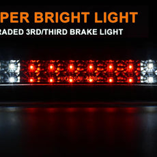 G-PLUS LED Third Brake Light for Chevy Silverado GMC Sierra 1500 2500HD 3500HD 2014-2018 Smoky Black Close-up View