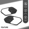G-PLUS Fog Light Cover Bezel Grille Bumper Insert Set Compatible with Ford Escape Kuga 2017-2019 GJ5Z17K946AB, GJ5Z17K946AA, FO1038164, FO1039164 Black