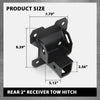 G-PLUS Trailer Hitch with Bumper Receiver Compatible with Club Car Precedent Golf Cart 2004+ （Will not fit Carts with Rear Seats or DS Models）