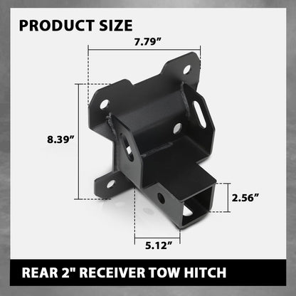 G-PLUS Trailer Hitch with Bumper Receiver Compatible with Club Car Precedent Golf Cart 2004+ （Will not fit Carts with Rear Seats or DS Models）