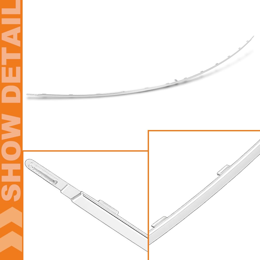 G-PLUS Rear Bumper Trim Molding Chrome Compatible with Benz E-Class 4-Door Sedan 2010-2014 Fit models without AMG Styling Package | OE Replacement 2128852021/MB1157129 | Direct Fit