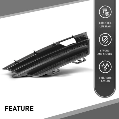 G-PLUS Front Bumper Grille Insert Fog Light Cover Bezel Left Compatible with Lincoln MKC 2015-2019 EJ7Z17E811AA, FO1038172, EJ7Z-17E811-AA Black
