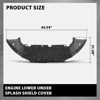 G-PLUS Lower Under Cover Engine Splash Shield, Compatible with Ford Focus 2015-2018, FO1228150, F1EZ17808A