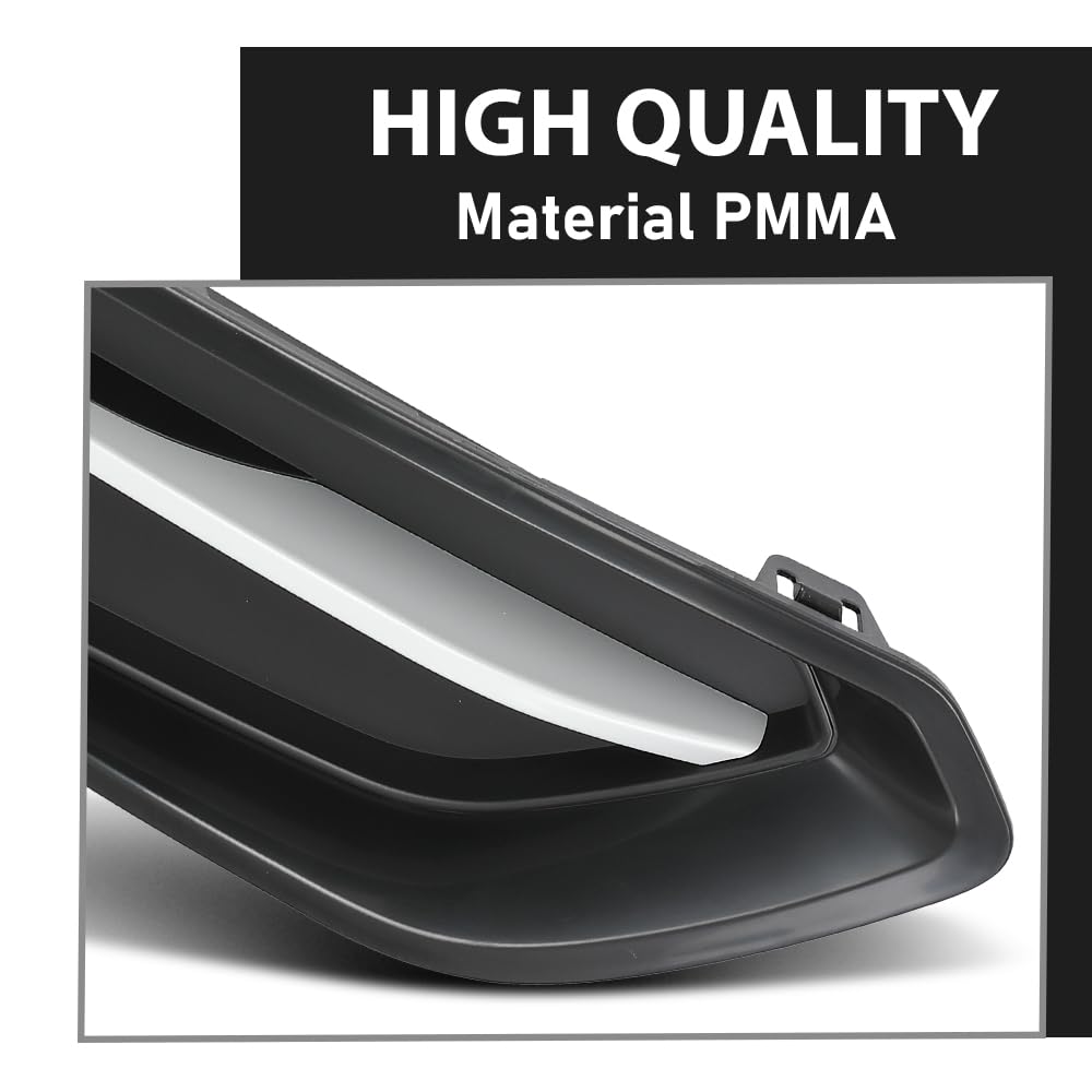 G-PLUS Front Passenger Right Side Fog Light Cover Trim Driving Lamp Compatible with BMW 230i xDrive Base 2017-2021 For Sport Line Models Without M Sport Package 51117343732, BM1039163 Black