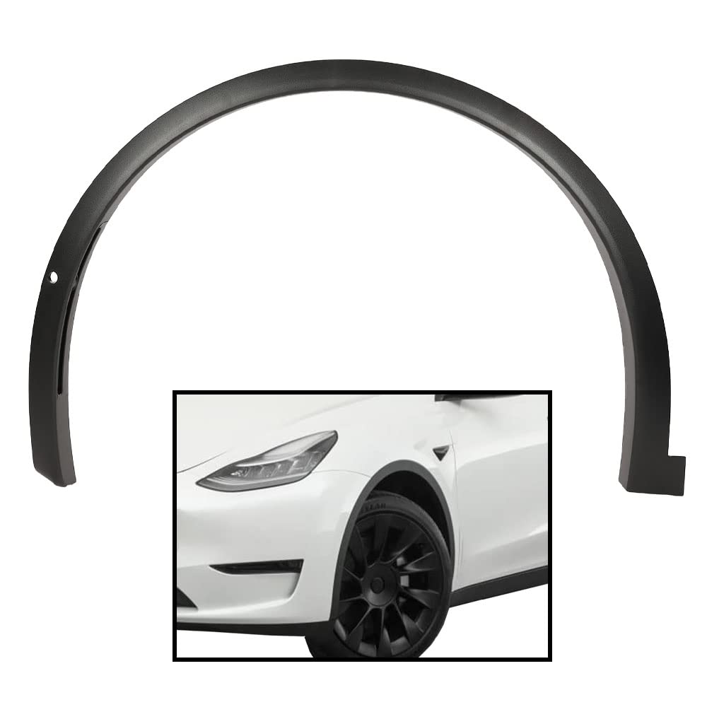 G-PLUS Rear Left Fender Flare Compatible with Tesla Model Y MY 2020 2021 2022 2023 2024 Fender Flare Wheel Arch Molding Driver Side 149416300B 149418700B