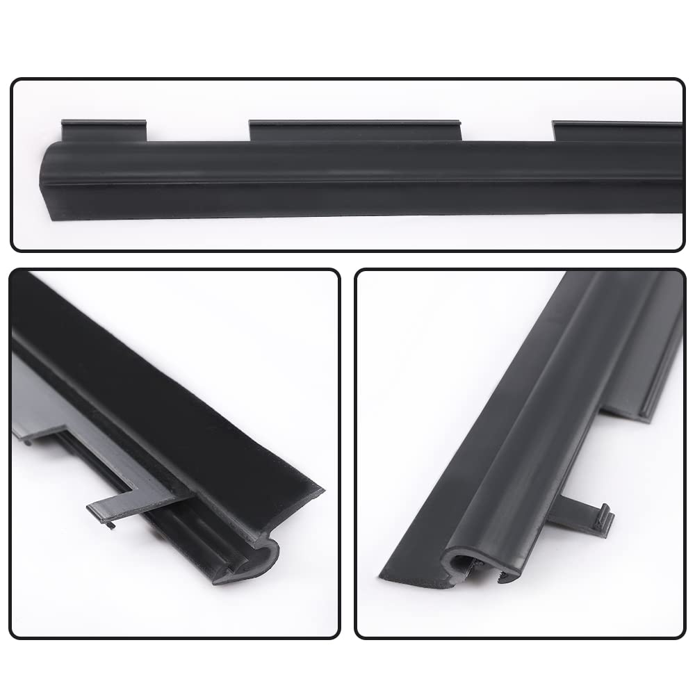 G-PLUS Inner & Outer Window Sweep Felt Seal Weatherstrip Kit Compatible with Chevy Blazer 1992-1994/Fit Chevy C/K 1500 Truck 1988-1999/Fit GMC C/K 1500 Truck 1988-1999 Door Window Belt Weatherstrip