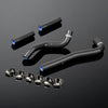 G-PLUS Silicone Radiator Coolant Hoses Kit Compatible With 2007-2012 Honda CRF150R CRF150 Black