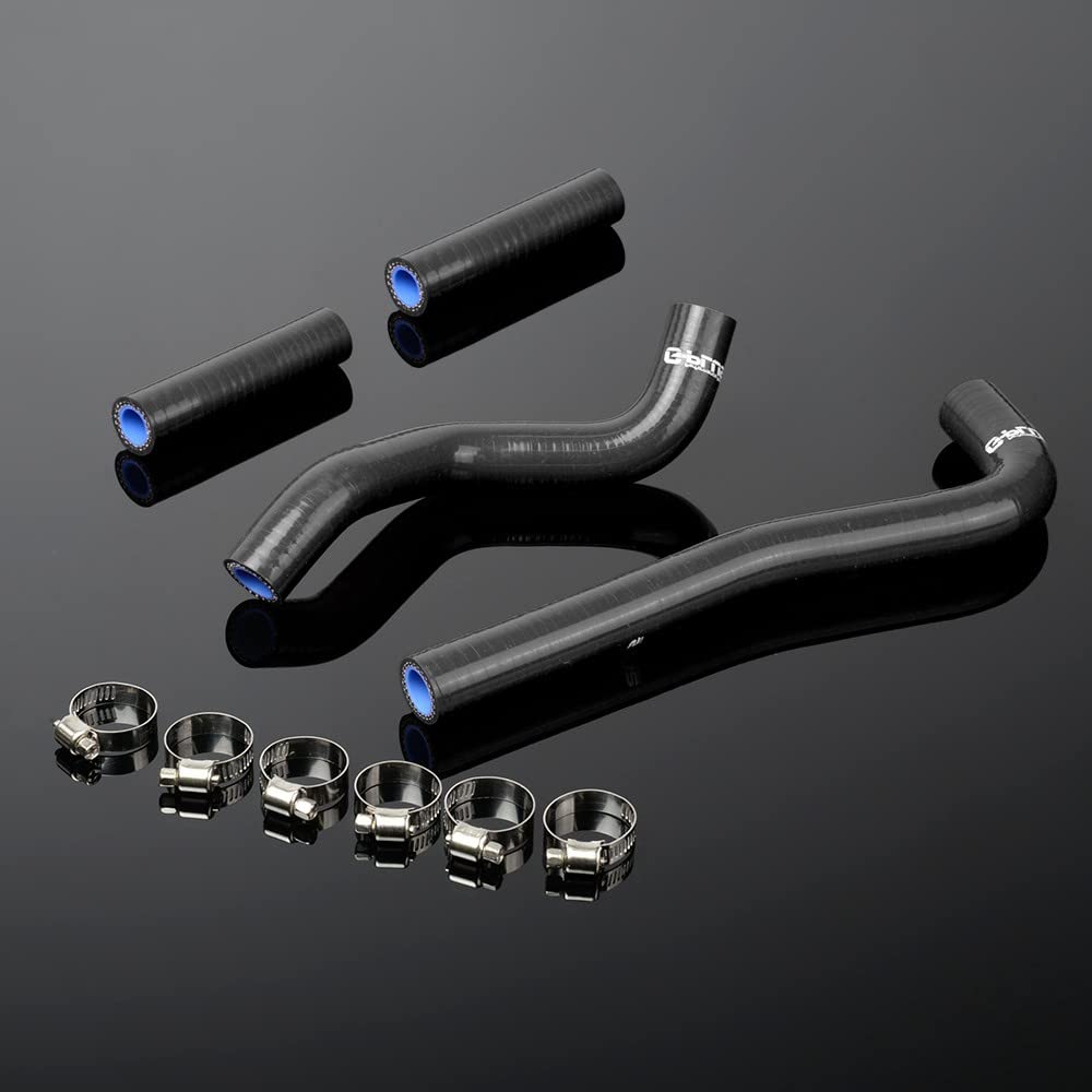 G-PLUS Silicone Radiator Coolant Hoses Kit Compatible With 2007-2012 Honda CRF150R CRF150 Black