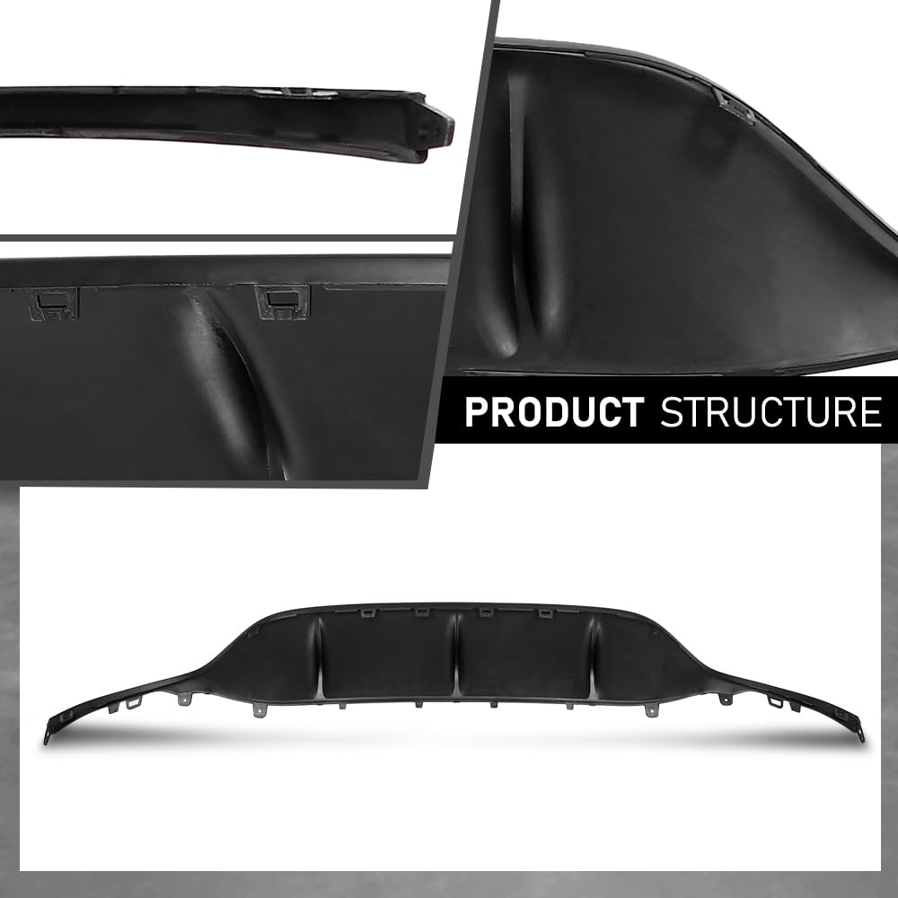G-PLUS Rear Bumper Molding Trim Compatible with Benz C300 C400 2015-2018 For Models With AMG Styling Package 2058857338, MB1193100
