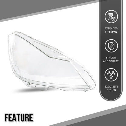 G-PLUS Headlight Lens Cover Compatible with Benz C-Class W204 2011-2015 A2048203639 Right Side Front Headlamp Lens Cover Clear