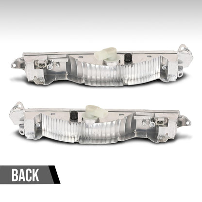 G-PLUS Front Bumper LH+RH Side Turn Signal Compatible with Porsche Cayenne 2008 2009 2010 95563118502, 95563118602 White