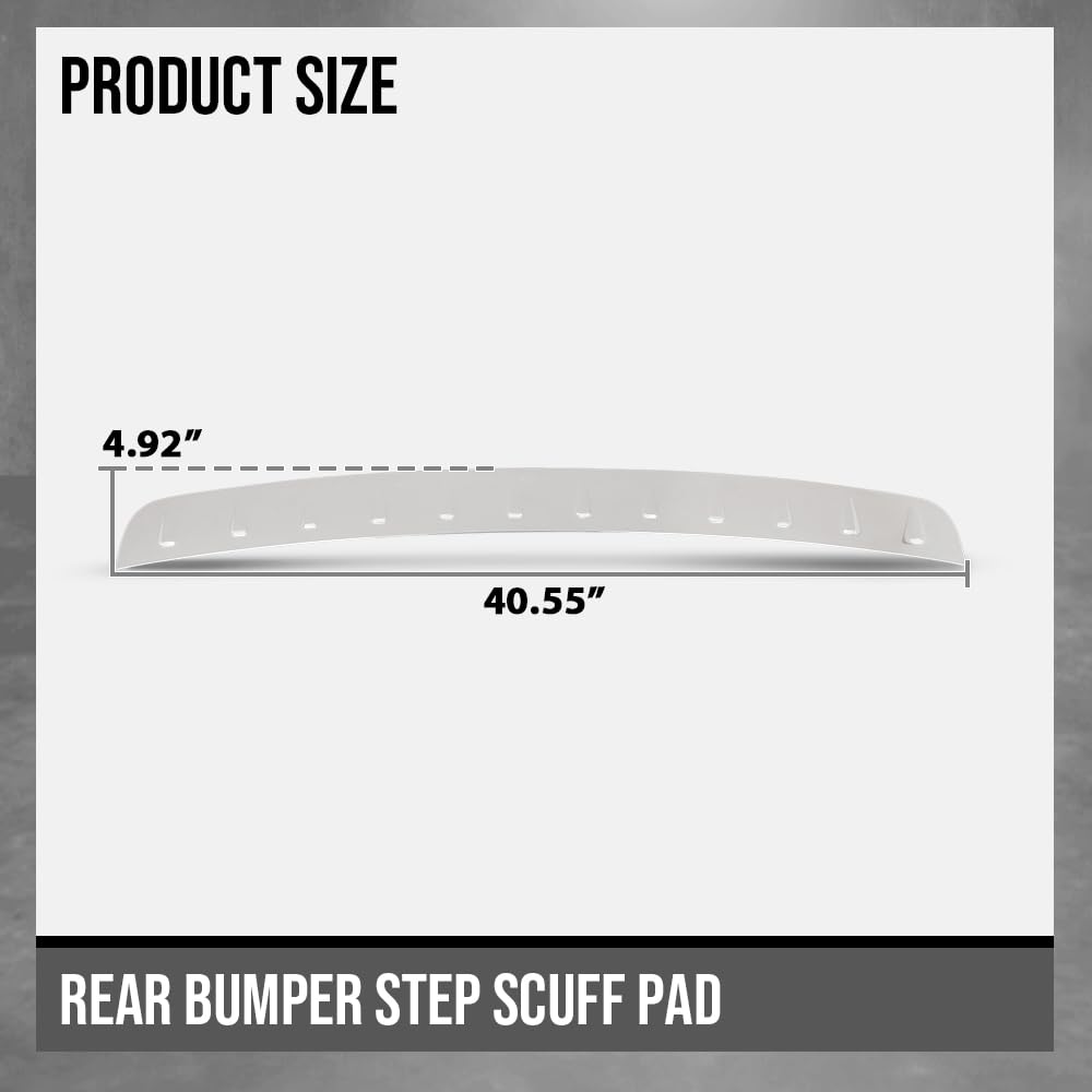 G-PLUS Rear Bumper Step Plate Scuff Pad Compatible with Benz X247 GLB250 2020-2024 A2478859800, A2478852106 Silver