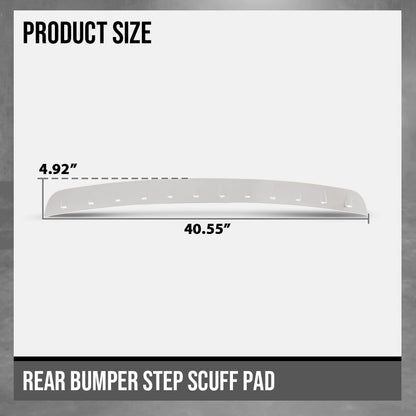 G-PLUS Rear Bumper Step Plate Scuff Pad Compatible with Benz X247 GLB250 2020-2024 A2478859800, A2478852106 Silver