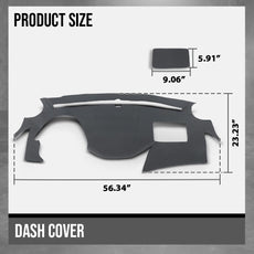 G-PLUS TPE Dash Cover Panel for Hyundai Sonata 2011-2014 Dark Gray Close-up View