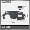 G-PLUS TPE Dash Cover Dashboard Compatible with Hyundai Sonata 2011 2012 2013 2014 Dash Cover Panel Dark Gray