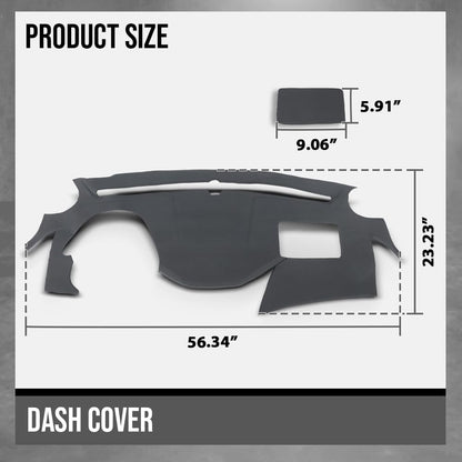 G-PLUS TPE Dash Cover Dashboard Compatible with Hyundai Sonata 2011 2012 2013 2014 Dash Cover Panel Dark Gray