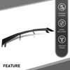 G-PLUS Rear High Wing Spoiler Kit Compatible with Chevy Corvette C8 Models 2020-2024 Rear Gloss Black
