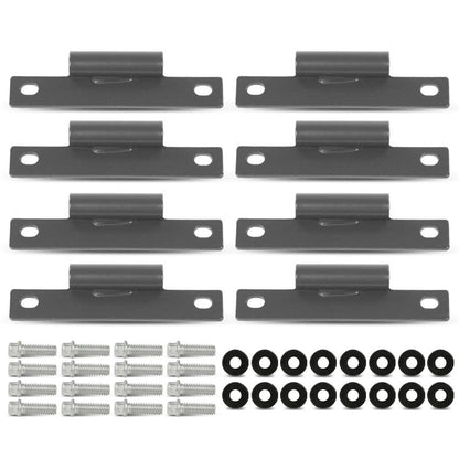 G-PLUS Body Side Door Hinge (8 Pack with 16pcs Screws) Compatible with M998 Humvee HMMWV 12338650 12340352-1 MS27183-10