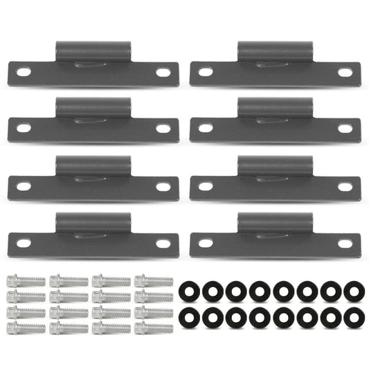 G-PLUS Body Side Door Hinge (8 Pack with 16pcs Screws) Compatible with M998 Humvee HMMWV 12338650 12340352-1 MS27183-10