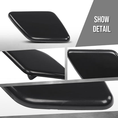 G-PLUS Right Headlight Washer Cover Cap Front Bumper Trim Compatible with Volvo XC90 2007 2008 2009 2010 2011 2012 2013 2014 39875254 Glossy Black