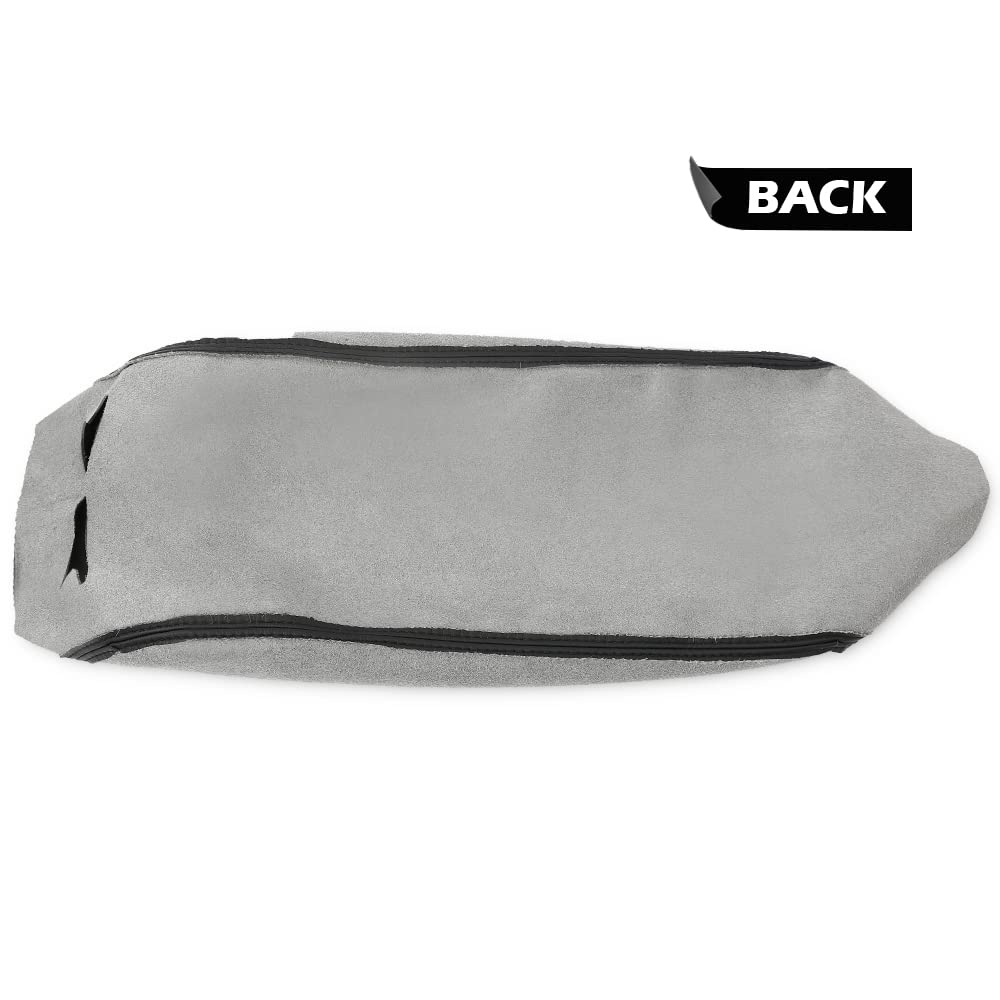 G-PLUS Real Leather Center Console Lid Armrest Cover Compatible with 2001-2006 Lx LS430 Black