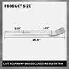 G-PLUS Left Rear Bumper Side Cladding Trim Compatible with Land Rover Range Rover 2013-2022 Silver