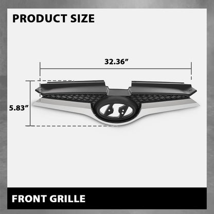 G-PLUS Front Grille Compatible with Ve.loster Base 2012-2017/ Ve loster RE:FLEX 2014 2015/ SE, Tech 2015 2016 Bumper Grill w/Chrome Trim Replacement for 863502V100, HY1200170