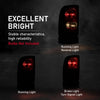 G-PLUS Tail Lights Assembly Rear Brake Lamp Left&Right Compatible with Dodge Ram 1500 Truck 1994-2001,Fit Dodge Ram 2500 3500 Truck 1994-2002 55055264AC 55055265AC Rear Brake Lamps Assembly