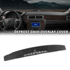 G-PLUS TPE Defrost Dash Cover Cap Compatible with 2007-2013 Chevy Silverado GMC Sierra/ 2007-2014 Chevy Tahoe Avalanche Suburban GMC Yukon XL Denali Black