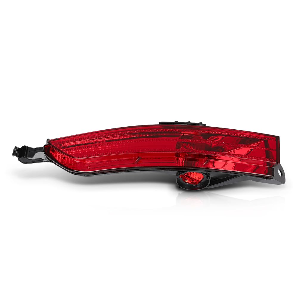 G-PLUS Left Driver Side Rear Bumper Light Lower Tail Stop Lamp Compatible with VW Touareg 2011-2014 7P6945701D Red