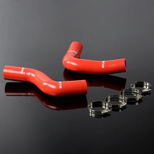 G-PLUS Silicone Radiator Hose Kit Clamps Compatible With Subaru Impreza GC8 GF8 STI EJ20 EJ25 WRX Turbo1996-2000,Red 2PCS
