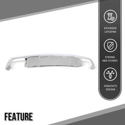 G-PLUS Rear Lower Bumper Skid Plate Cover Compatible with Benz GLK250 GLK350 2013-2014 Not Fit Models with AMG Style Bumpers or Tow Hitch Package 2048857423, 204 885 7423 Silver