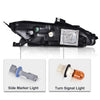G-PLUS [ White LED DRL Parking Light Turn Signal Lamp With Bulbs Compatible with 2014-2018 Jeep Cherokee 68157103AQ Left Driver Side