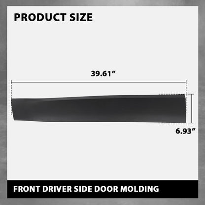 G-PLUS Front Driver Side Door Molding Compatible with Jeep Cherokee 2014-2018 Black 6VX67RXFAC