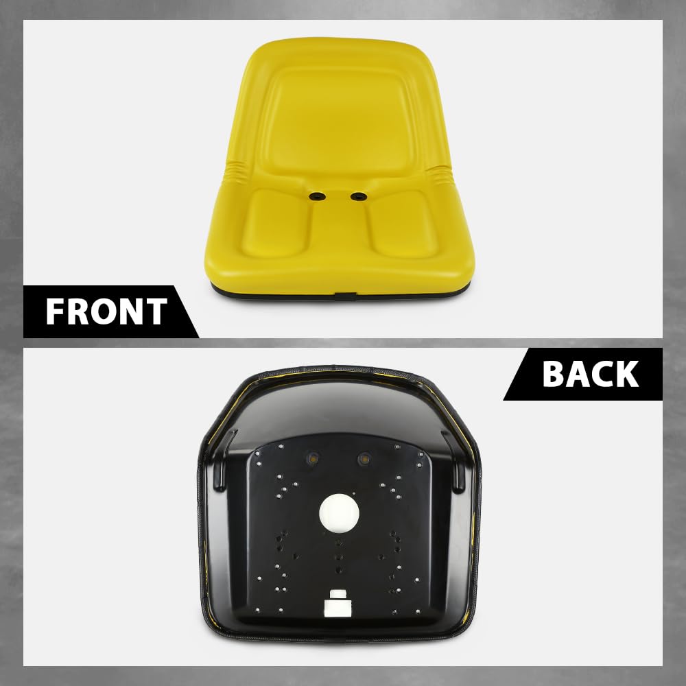 G-PLUS Lawn Mower Garden Tractor Seat Yellow Compatible with John Deere Mowers TX30, STX38, 130, 160, 165, 170, 175, 180, 185, 110 GG420-32959, MG861683