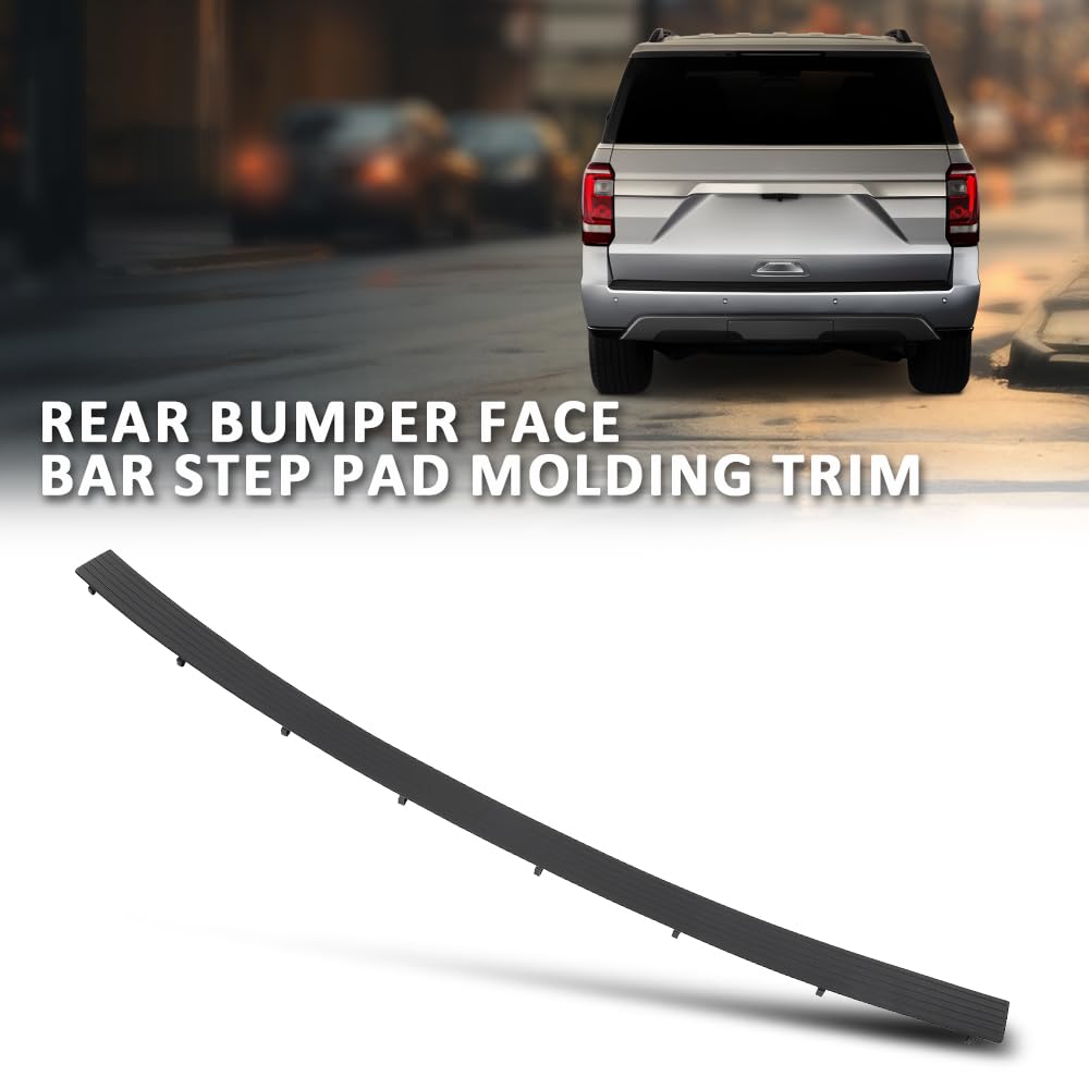 G-PLUS Rear Bumper Face Bar Step Pad Molding Trim, Compatible with Ford Expedition 2018-2019, JB5Z17B807BA, FO1191153