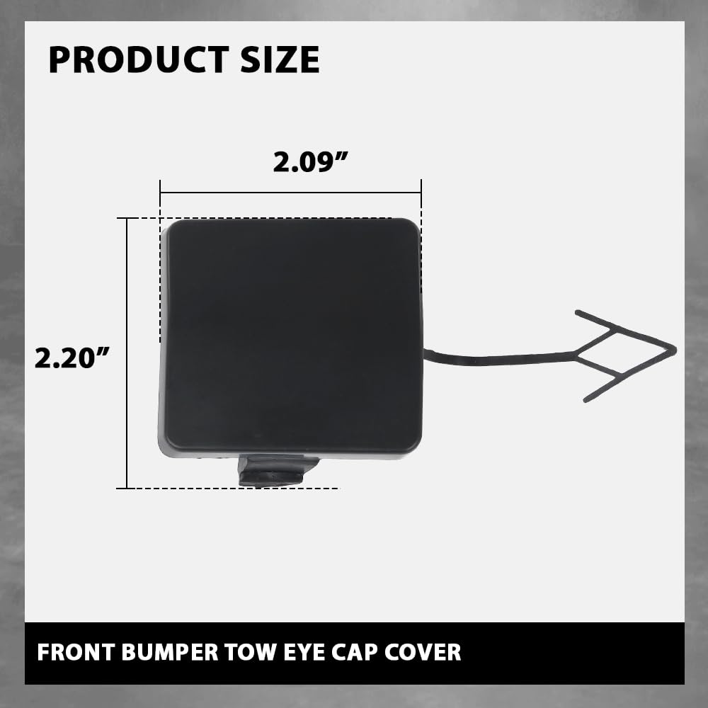 G-PLUS Front Bumper Tow Cap Compatible with Dodge Journey 2011-2016 Black 1TX87TZZAB