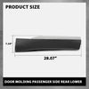 G-PLUS Door Molding Passenger Side Right Rear Lower Compatible with LX RX350 RX450h (submodel: Base, F Sport, Sportdesign) 2010-2015 75075-0E010, 75075 0E010, 750750E010, LX1505102 Chrome Black