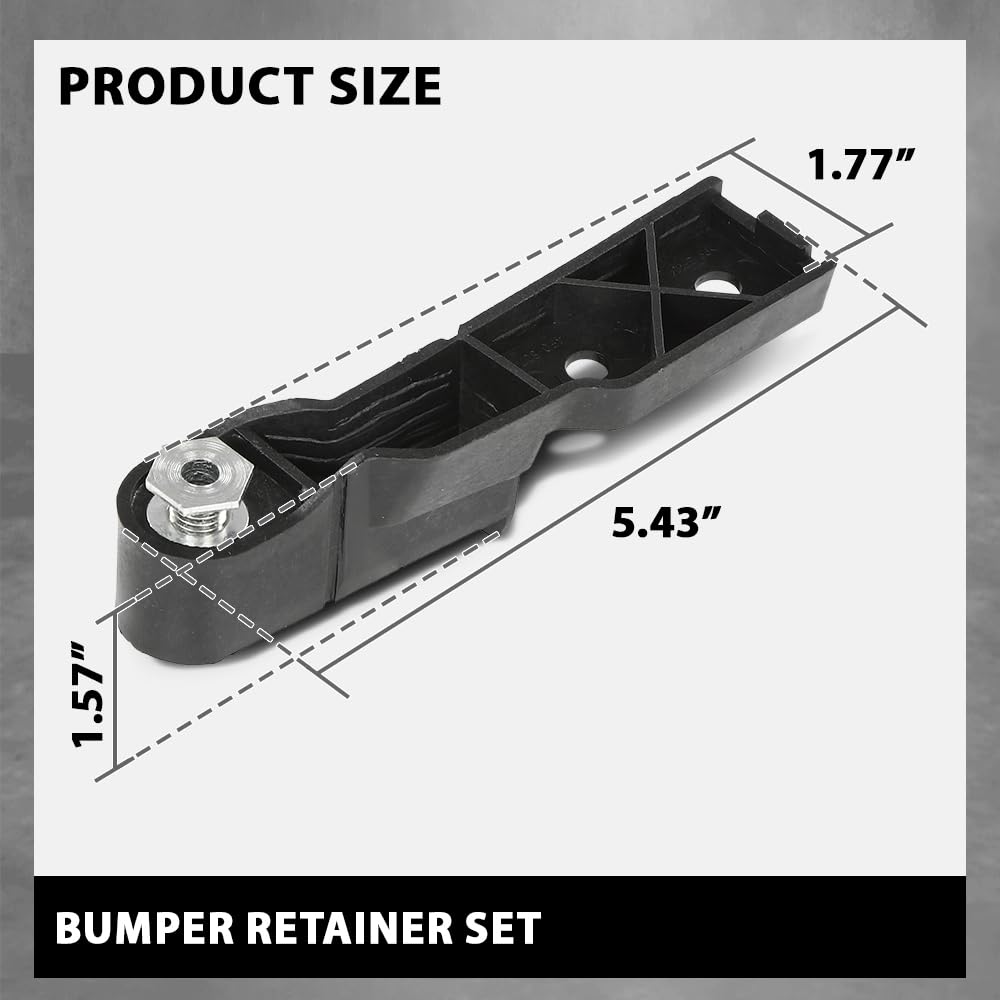 G-PLUS Front Bumper Retainer Set, Compatible with Audi A6 Base 2006-2011/ A6 Quattro Avant 2006-2011/ Quattro Base 2005-2011/ S6 Base 2007-2011, 4F0807772, 4F0807771