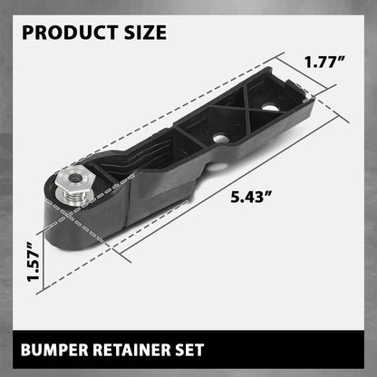 G-PLUS Front Bumper Retainer Set, Compatible with Audi A6 Base 2006-2011/ A6 Quattro Avant 2006-2011/ Quattro Base 2005-2011/ S6 Base 2007-2011, 4F0807772, 4F0807771
