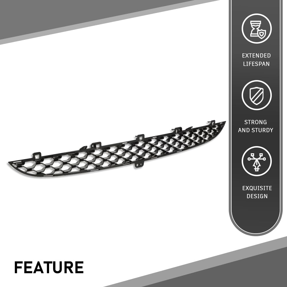 G-PLUS Front Bumper Grille Grill Compatible with Jaguar F-Type 2014-2017 Replacement for T2R2860