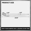 G-PLUS Right Rear Bumper Side Cladding Silver Trim Compatible with Range Rover 2013-2022