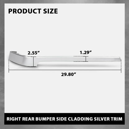 G-PLUS Right Rear Bumper Side Cladding Silver Trim Compatible with Range Rover 2013-2022