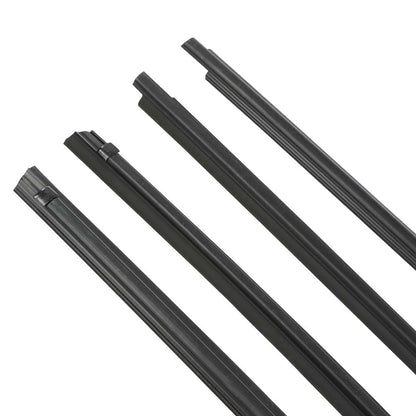 G-PLUS Rubber Strip Outer Door Belt Moulding Compatible with Toyota Tundra DCB 2007-2018 4pcs Weatherstrips Left&Right&Front&Rear Door 68160-0C020 68210-0C020 68163-0C010 68164-0C010
