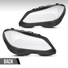 G-PLUS Headlight Lens Cover Compatible with Benz E-Class W212 E350 E500 E63 2014 2015 2016 Left & Right Side A2129063403, A2129063303 Front Headlamp Lens Cover Clear