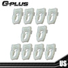 G-PLUS Body Side Fender Door Box Belt Molding Trim Clips 10pcs ZE Compatible with Dodge Ram 77-90