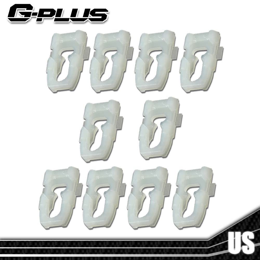 G-PLUS Body Side Fender Door Box Belt Molding Trim Clips 10pcs ZE Compatible with Dodge Ram 77-90